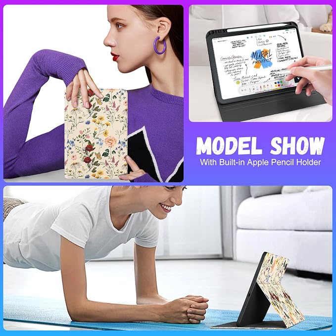4-for Tab S6 Lite-Vintage Flower