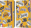 Head Case Designs Officially Licensed NBA Sticker Collage Los Angeles Lakers Leather Wallet Case Compatible with Apple iPad 10.9 2022/2025