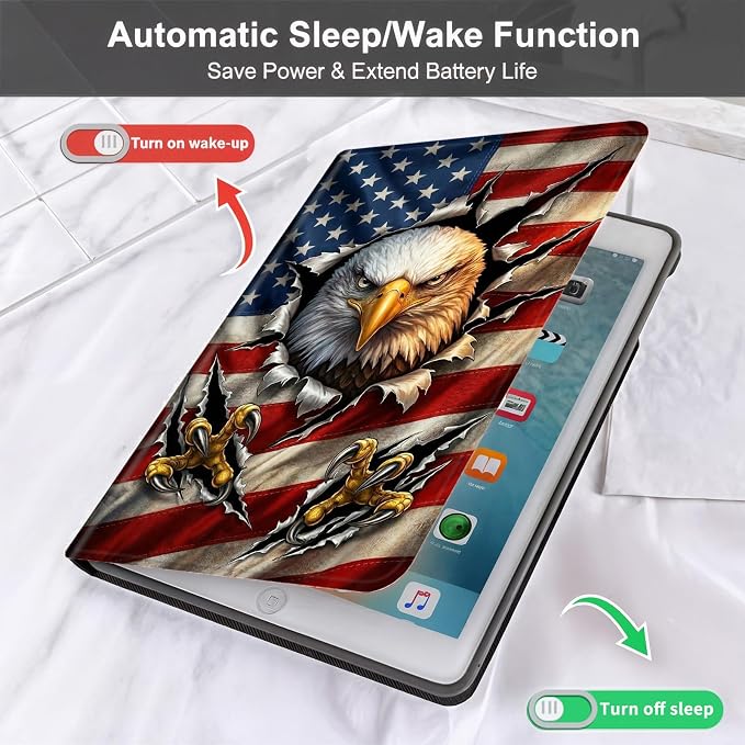 USA Flag Bald Eagle
