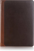 iPad Pro 1st 2nd (12.9 inch) Case DMaos Vintage Book Synthetic Leather Stand Folio Smart Cover Auto Sleep/Wake Business Document Card Holder - Brown