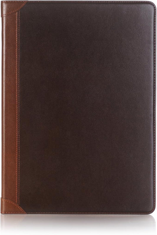 iPad Pro 1st 2nd (12.9 inch) Case DMaos Vintage Book Synthetic Leather Stand Folio Smart Cover Auto Sleep/Wake Business Document Card Holder - Brown