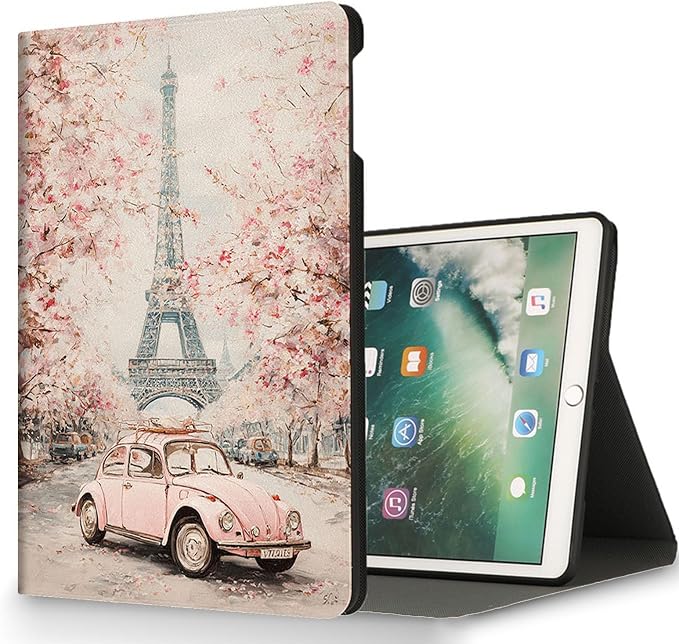 Paris Cherry Blossom Eiffel Tower Pink Beetle