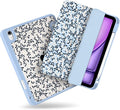 MecBevia Case for iPad Air 11-inch M4 2026 / M3 2025 / M2 2024 Slim Protective Cover with Built-in Pencil Holder Auto Wake/Sleep Vintage Ditsy Floral