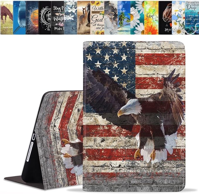 Military Wall Graffiti USA Flag Bald Eagle