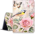 Case for Amazon Fire 7 Tablet 7 12th Generation 2022 Release PU Leather Smart Protective Cover with Auto Sleep/Wake for Fire 7 2022Beautiful Watercolor Bird