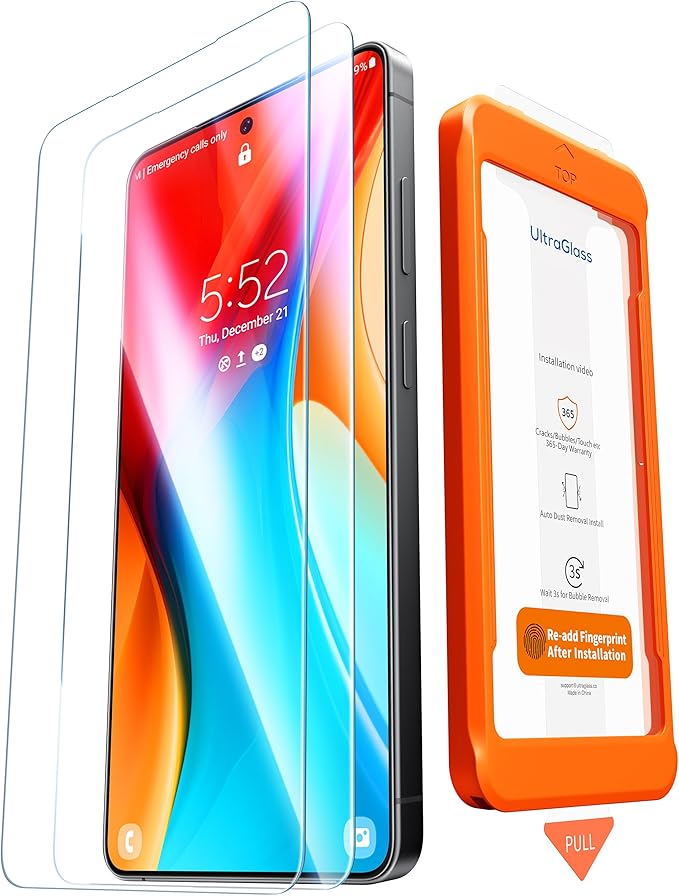 UltraGlass TOP 9H+ Armor for Samsung Galaxy S26 Ultra Screen Protector [NO.1 Military Grade Protection] for Samsung S26 Ultra Screen Protector Tempered Glass S26ultra Phone Case Fit 2 Pack