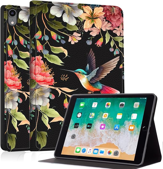 Dark Hummingbird Floral