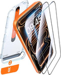 DIMONCOAT TOP 9H+ Glass for iPhone 17 Pro Screen Protector [Easy One-Pull Installation] [10X Military Protection] Tempered Glass Screen Protector 17 Pro 6.3 inch Case-Friendly 2-Pack