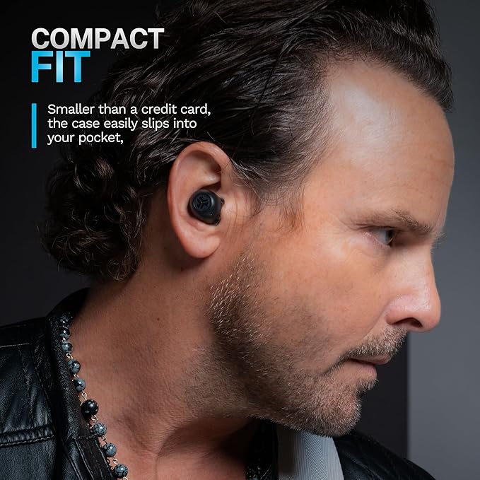 JLab Go Pop ANC True Wireless Earbuds &amp Charging Case Black Active Noise Cancelling 10mm Drivers Dual Connect Customize Your Sound with App Be Aware Mode Compact Fit MEMS Microphone