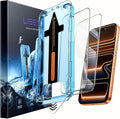 LISEN 2 Pack [Top 9H+ Hardness] Glass for iPhone 17 Pro Max/iPhone 16 Pro Max Screen Protector Military Grade Shatterproof 8K HD Auto Dust-Elimination Bubble Free Tempered Glass with Ultra Fit Tray
