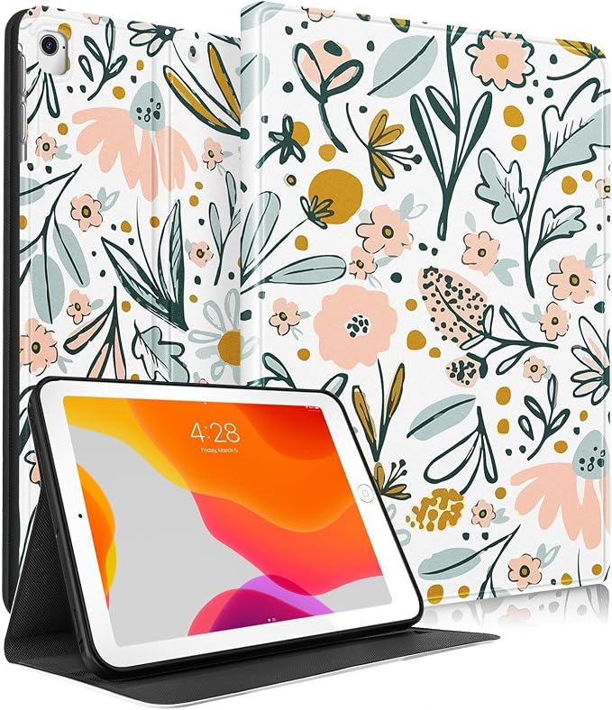 4-for iPad 9.7-White Flower