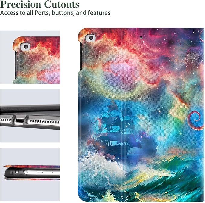Octopus Monster Sailing Boat Huge Waves