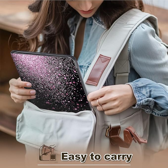 Case for Amazon Fire Max 11 Tablet Case (13th Generation 2023 Release) Multi-Angle Viewing Leather Smart Stand Back Cover with Auto Sleep Wake Pink