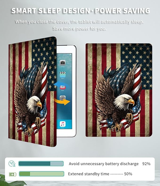 Eagle on American Flag