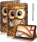 Case for Amazon Kindle Fire Max 11 Case (13th Generation 2023 Release) 11PU Leather Folio Stand Protective Cover with Card Solts for Fire 11 Tablet - Brown Owl