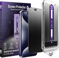 2-Pack Matte Privacy Glass Screen Protector for iPhone 15 ProAnti-Glare &amp Anti-SpyAnti-ReflectionSmooth as SilkMilitary-Grade 9H HardnessEasy Installation