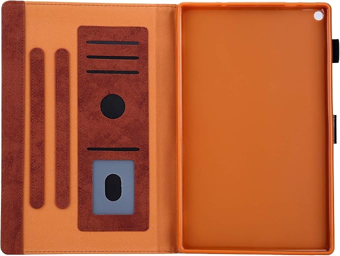 Smart Case for Fire HD 8 (8th/7th/6th Generation-Old Model) Techcircle Soft PU Leather Magnetic Flip [Auto Wake Sleep] Wallet Cover for Kindle Fire HD 8-inch Tablet (2018/2017/2016 Release) Brown