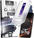Defenslim for iPhone 16 Pro Privacy Screen Protector (2Pack) Easy Auto-Dust &amp Align Install Kit 6.3 Tempered Glass 9H Hardness Privacy Protection Case Friendly SpyShield