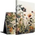 Case for Kindle Paperwhite 12th Generation &amp Kindle Colorsoft Signature Edition 2024 7 inch Lightweight Smart Case PU Leather Adjustable Stand Protective Cover with Auto Wake/Sleep - Floral Flower