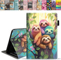Case for All-New Amazon Fire HD 10 &amp 10 Plus Tablet 10.1 (13th/11th Generation 2023/2021 Release) Slim PU Leather Stand Cover with Card Slot &amp Auto Wake/Sleep - Cute Sloth