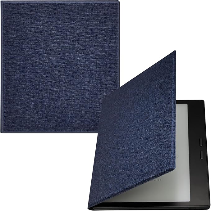 Magnetic Leather Case for 7'' Onyx Boox Go 7 / Boox Tablet Go Color 7 (Gen II/Gen I 2025/2024) /Boox Page Ultra-Thin Lightweight Cover with Auto Sleep/Wake &amp Magnetic Closure (Cloth Bark Blue)
