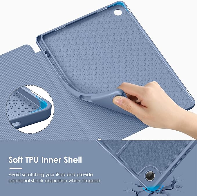VIKESI Case for Samsung Galaxy Tab A11+ Plus 11 inch 2026 Model (SM-X230/X236)Multiple Angles Stand CoverSoft BackPencil Holderand Auto Sleep/WakeLavender