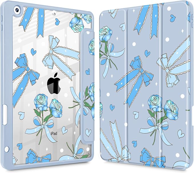 Bow & Rose Blue