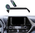 Car Phone Mount for 2020-2025 Toyota Highlander Accessories Apply to 8 Inch Touch Screen 15W Fast Wireless Charger Screen Fixed Clip Cell Phone Automobile Cradles Hands-Free