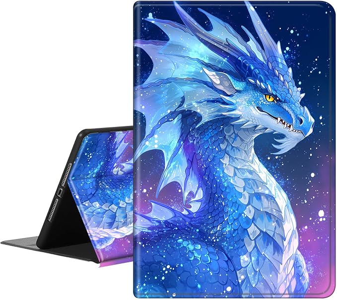 Blue Ice Dragon In Galaxy