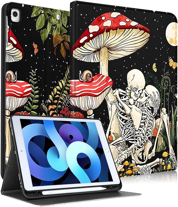 3-for iPad ipad 9/8/7th-Mushroom Skull