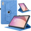 Tablet PC Bags Cases Sleeves Compatible With Lenovo Tab M9 9.0 Inch (Model: TB-310FU 2023 Released) Tablet Case 360 Degree Rotating Stand Foldable Tablet Case Tree Of Life Embossed Shell(Blue)