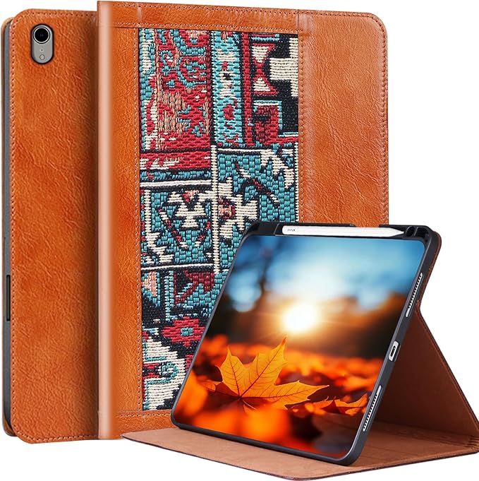 Case for iPad mini 7 (A17 Pro) 2024 / iPad mini 6 Generation 2021 8.3 Inchipad Cover with Pencil HolderFolio Cover Auto Sleep/WakeAnti-FingerprintPencil 2 Wireless ChargingBohemian Brown