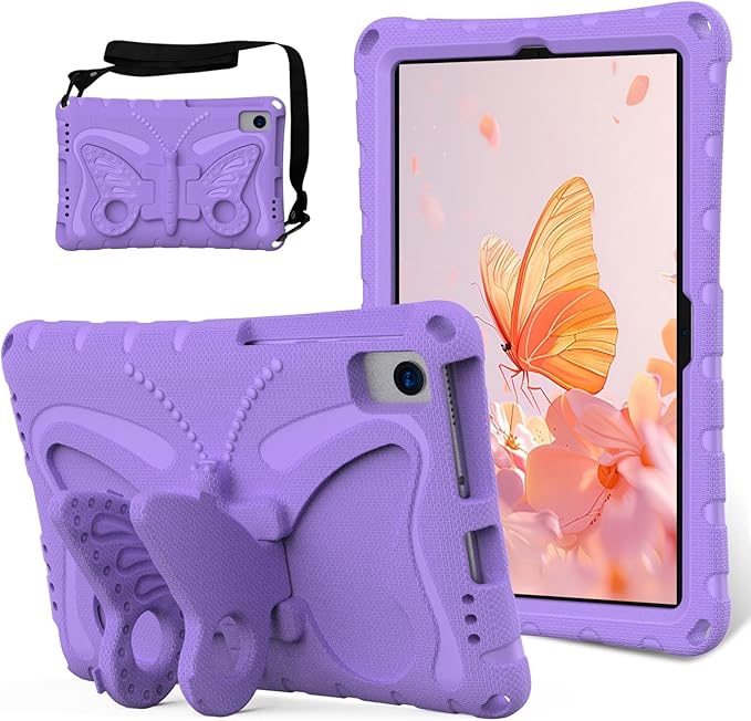 Case Compatible with Lenovo Tab M10 Plus 10.3 Inch/K10 10.3 TB-X606F/TB-X606X/TB-X6C6F/TB-X6C6XLightweight Shockproof Case EVA Foam Cover Stand Cover for Boys Girls(Purple)