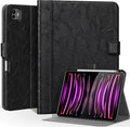 Case for iPad Pro 11 Inch4th/3rd/2nd/1st Generation(2022/2021/2020/2018) Genuine Leather Cover with Pencil HolderCowhide Folio CoverAuto Sleep/Wake Magnetic ClosureBlack