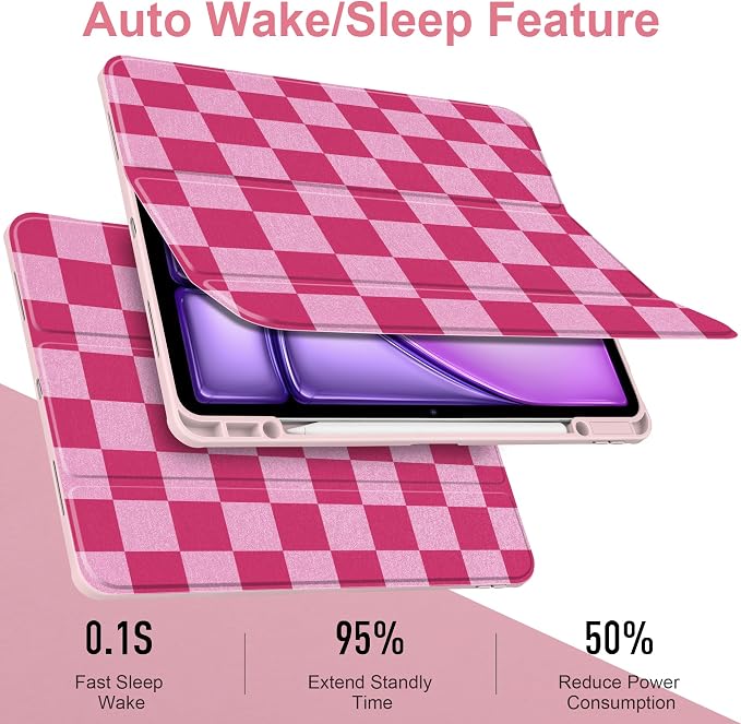 Rose & Light Pink Checkerboard