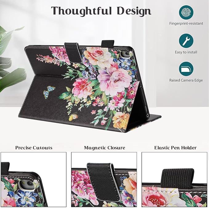 A6 Black Peony