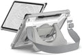 URBAN ARMOR GEAR UAG Designed for Microsoft Surface Pro 1st Edition 12 Case - Rugged Protective Cover with Multi-Angle Kickstand Pen Holder Hand Strap &amp Shoulder Strap Plasma Healthcare White/Gr