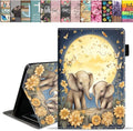 Case for All-New Amazon Fire HD 10 &amp 10 Plus Tablet 10.1 (13th/11th Generation 2023/2021 Release) Slim PU Leather Stand Cover with Card Slot &amp Auto Wake/Sleep Elephant Under The Moon