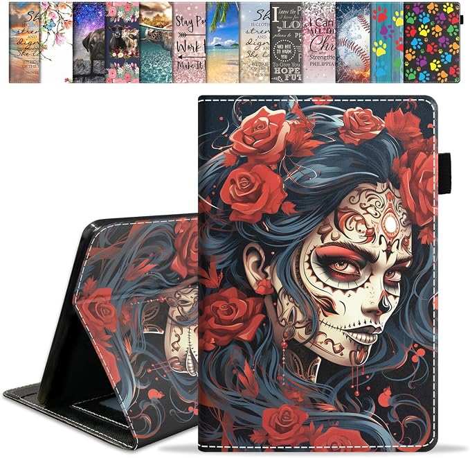 Sugar Skull Girl Roses