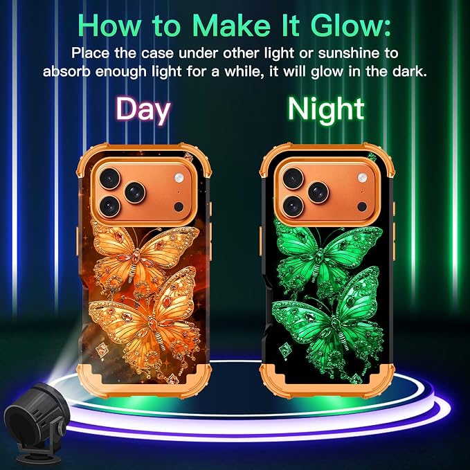 Glow in The Dark Orange Spinel
