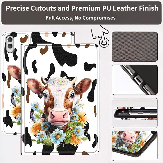 Floral Cow Print