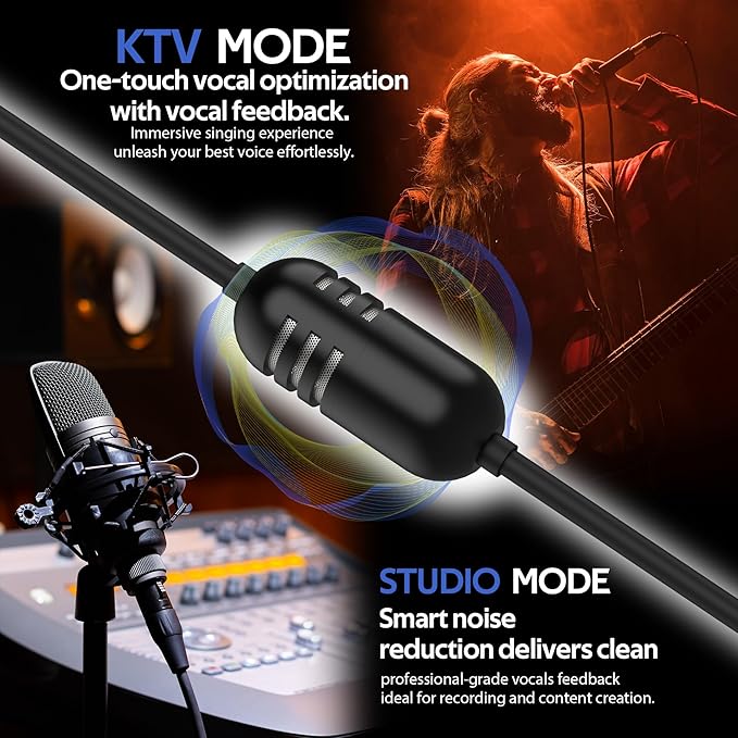 USB C Wired Gaming Earbuds in-Ear Headphones with Built-in DAC Sound Card Low-Latency 5 EQ Modes Vocal Enhancement &amp Microphone Compatible with iPhone 15/16 Series Samsung S22/S23/S24