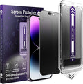 2-Pack Matte Privacy Screen Protector for iPhone 14 Pro Max / 15 Plus / 16 PlusAnti-Glare &amp Anti-SpyAnti-FingerprintSmooth as SilkEasy Installation Military-Grade 9H Hardness