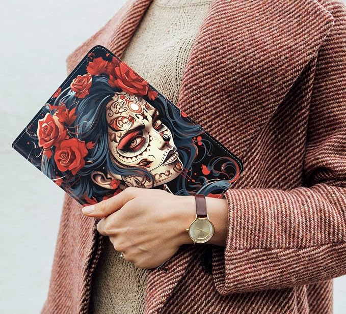 Sugar Skull Girl Roses
