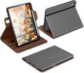 DTTO for iPad A16 Case iPad 11th / 10th Generation Case (2025/2022) 360 Degree Rotating Premium Leather Folio Stand Cover with Pencil Holder Grey