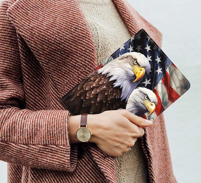 Patriotic American Flag Bald Eagle