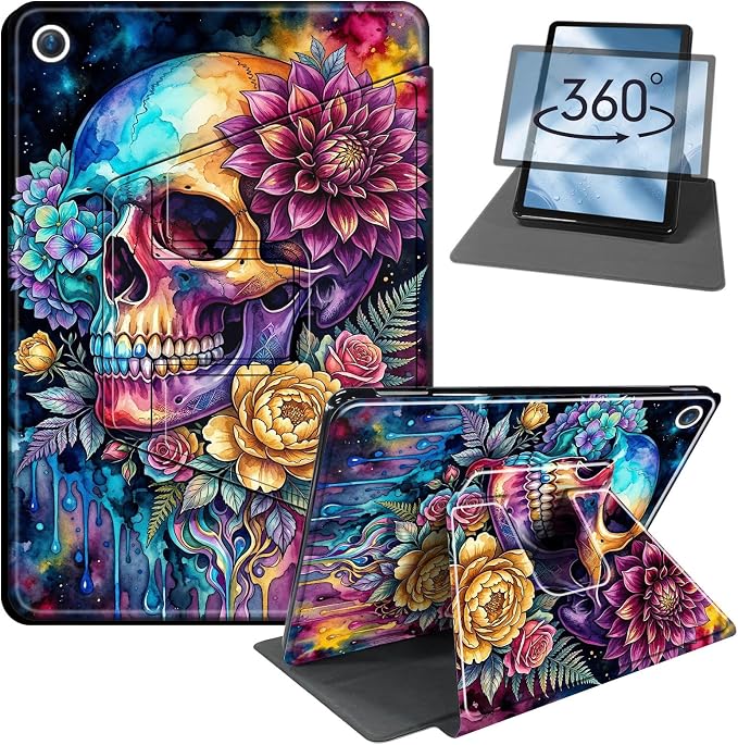 Colorful Floral Skull
