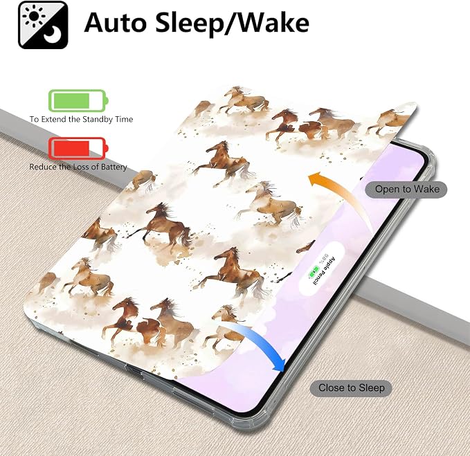 Watercolor Galloping Horse