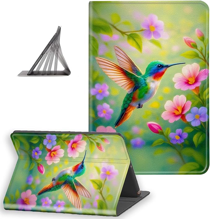 Hummingbird in Flowers