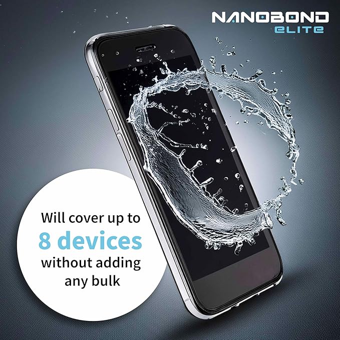Liquid Screen Protector – Patented Nano-Infused Shield for Phones Tablets and Smartwatches – Invisible 1-Minute Application Strengthens Glass by Up to 250% – No Ceramic (2 Bottles)